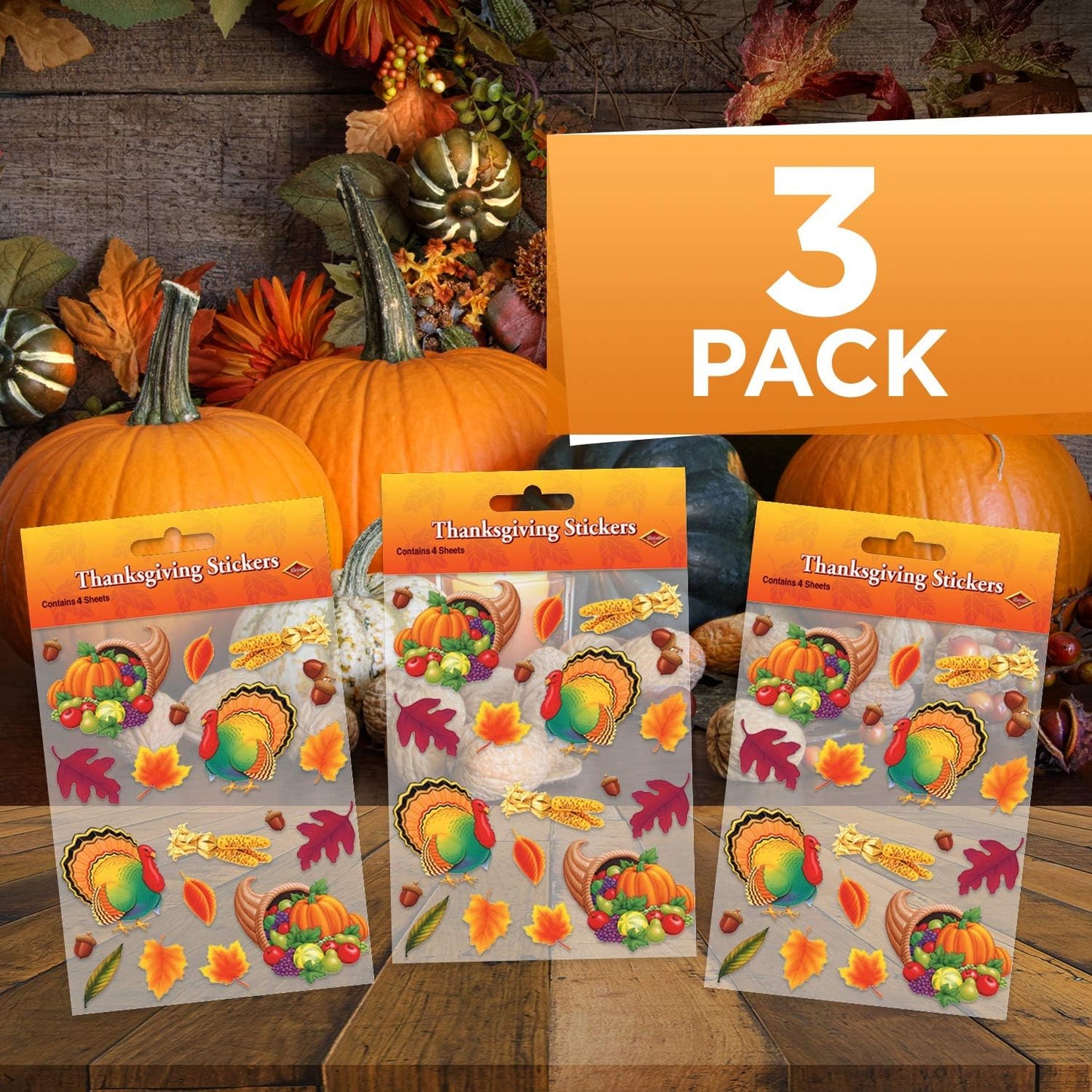 Thanksgiving Stickers (12 Sheets)