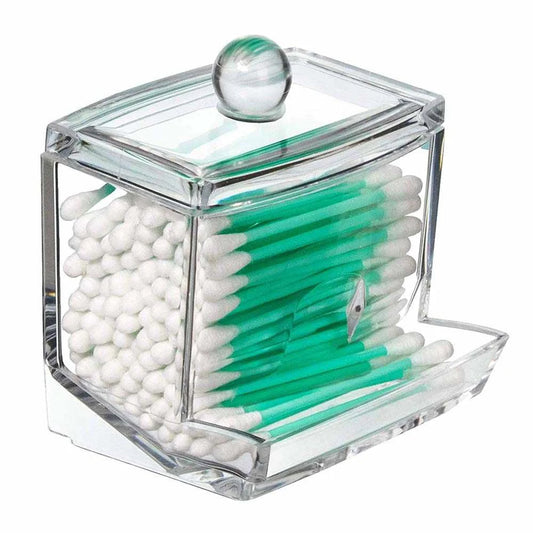 Qtip, Cotton Swabs, Bobby Pins, Toothpicks & More Countertop Acrylic Organizer for Health Beauty Items
