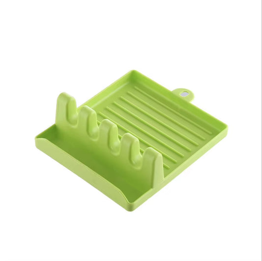 [Hot Sales] 1Pcspatula Rack Pot Lid Rack Shelves Counter Top Shovel Spoon Shelf Soup Spoon Pad Put Soup Spoon Chopsticks Holder