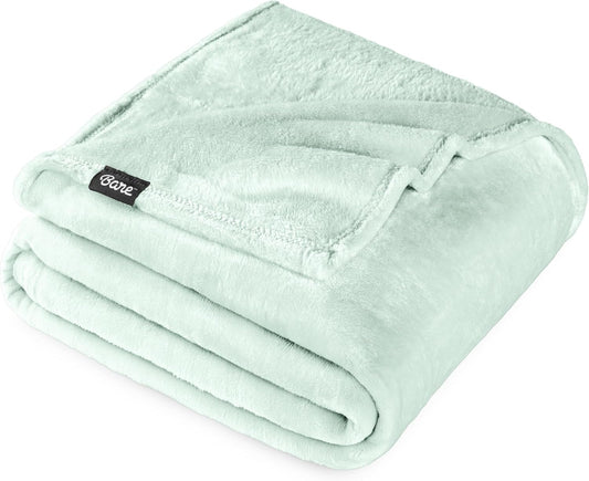 Fleece Blanket - King Size - Ultra-Soft Lightweight for Bed, Sofa, and Couch - Luxury Microplush - Cozy Warm Blanket (King, Spring Mint)