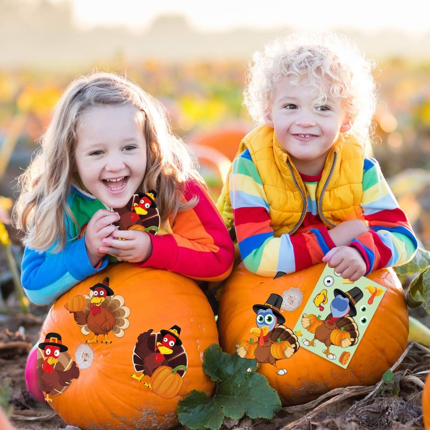 Thanksgiving Activities for Kids Thanksgiving Stickers for Kids 30 PCS Make a Turkey Stickers Thanks Giving Crafts for Kid
