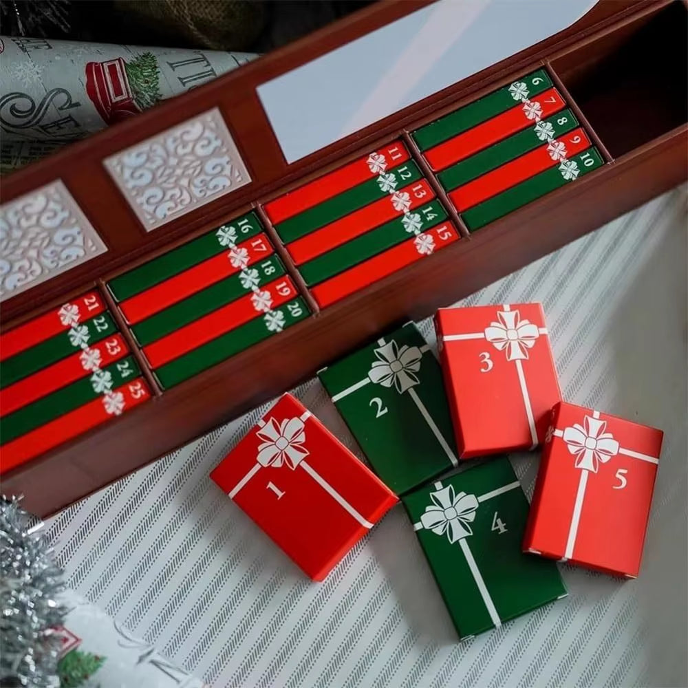 Mini Book Ornament Advent Calendar New Year with 24 Book Christmas Countdown Calendar Bookshelf Halloween Advent Calendar